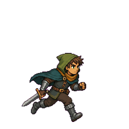 Forest adventurer run frame 1