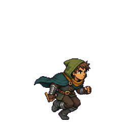 Forest adventurer run frame 2