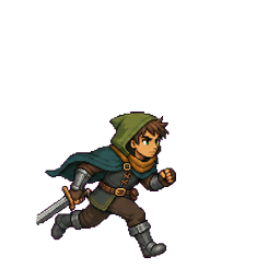 Forest adventurer run frame 3