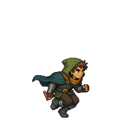 Forest adventurer run frame 5