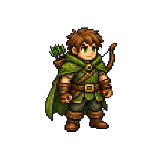 Forest adventurer character sprite