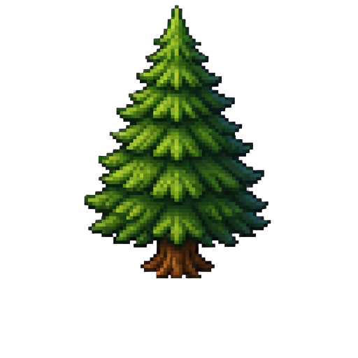 Pine tree scenery sprite