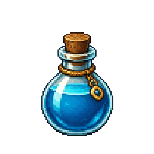 Blue potion item sprite